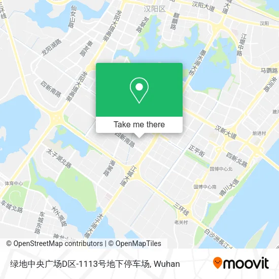 绿地中央广场D区-1113号地下停车场 map
