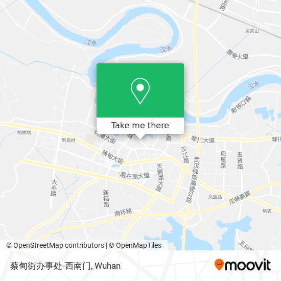 蔡甸街办事处-西南门 map