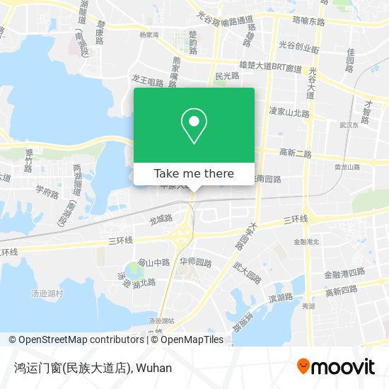 鸿运门窗(民族大道店) map