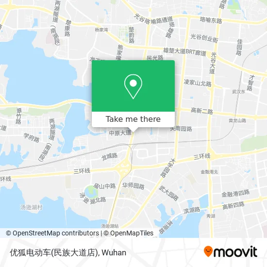 优狐电动车(民族大道店) map