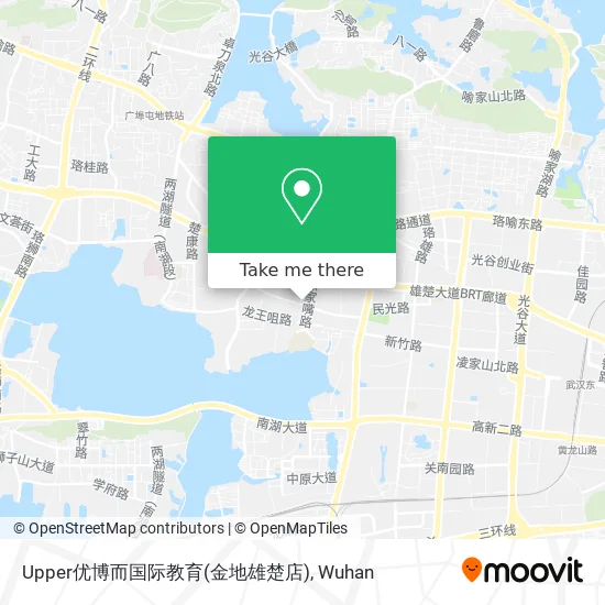 Upper优博而国际教育(金地雄楚店) map