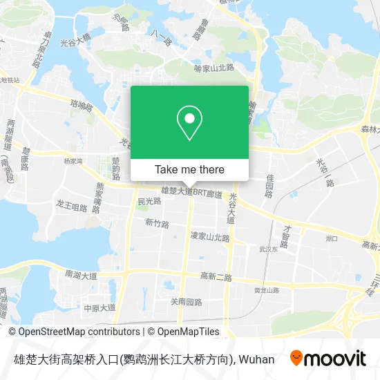 雄楚大街高架桥入口(鹦鹉洲长江大桥方向) map