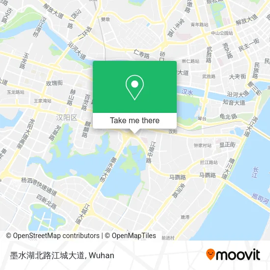 墨水湖北路江城大道 map