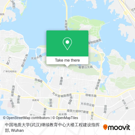 中国地质大学(武汉)继续教育中心大楼工程建设指挥部 map
