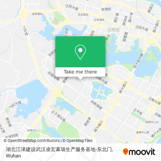 湖北江泽建设武汉凌宏幕墙生产服务基地-东北门 map