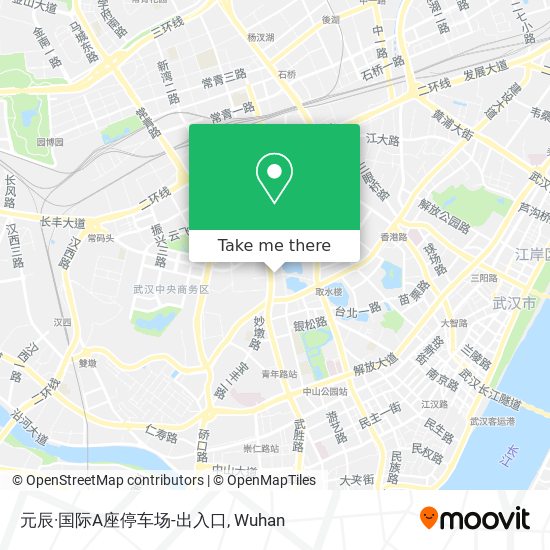 元辰·国际A座停车场-出入口 map