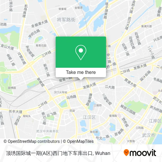 顶琇国际城一期(A区)西门地下车库出口 map