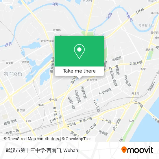 武汉市第十三中学-西南门 map