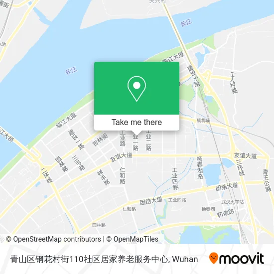 青山区钢花村街110社区居家养老服务中心 map