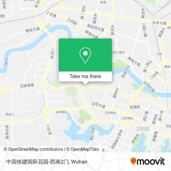 中国铁建国际花园-西南2门 map