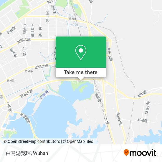 白马游览区 map