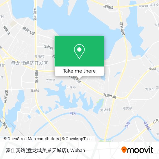 豪仕宾馆(盘龙城美景天城店) map