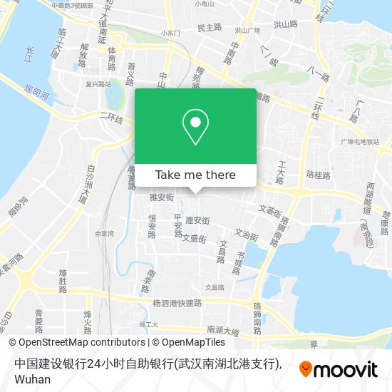 中国建设银行24小时自助银行(武汉南湖北港支行) map