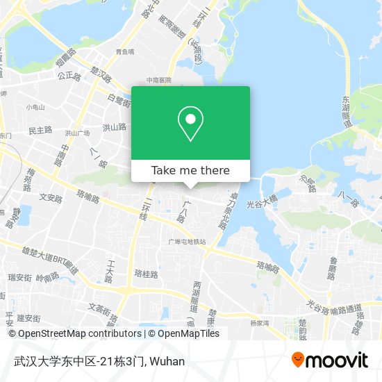 武汉大学东中区-21栋3门 map