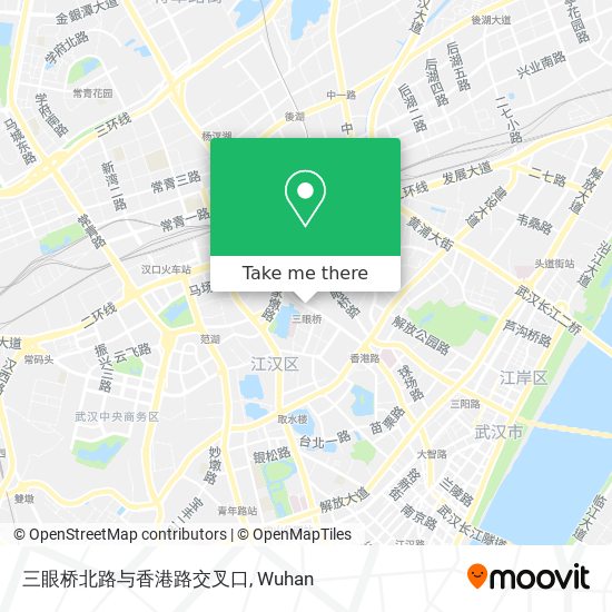 三眼桥北路与香港路交叉口 map