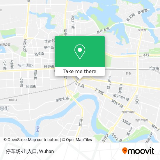 停车场-出入口 map