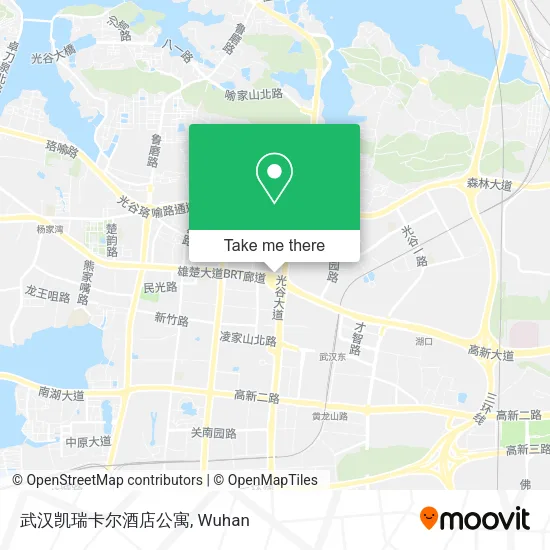 武汉凯瑞卡尔酒店公寓 map