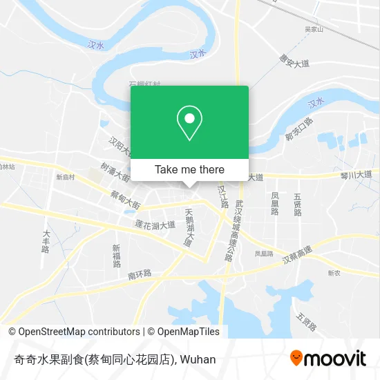 奇奇水果副食(蔡甸同心花园店) map