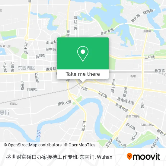 盛世财富硚口办案接待工作专班-东南门 map