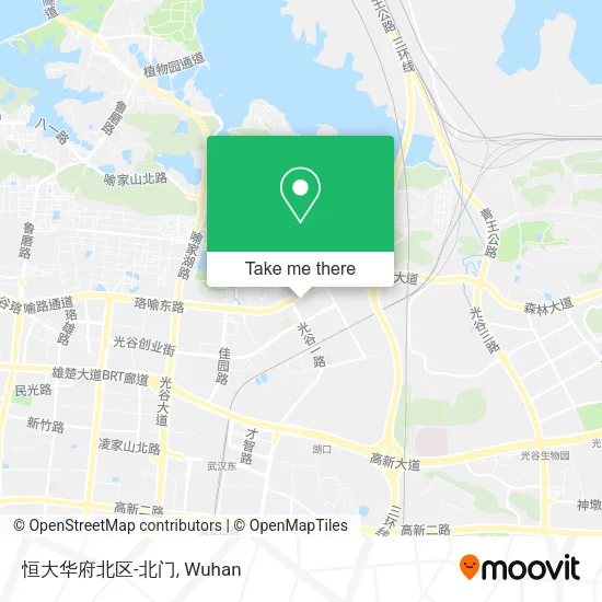 恒大华府北区-北门 map