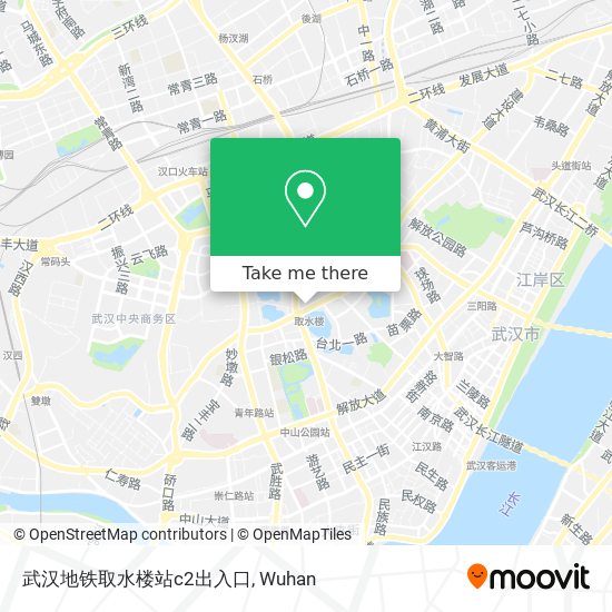 武汉地铁取水楼站c2出入口 map
