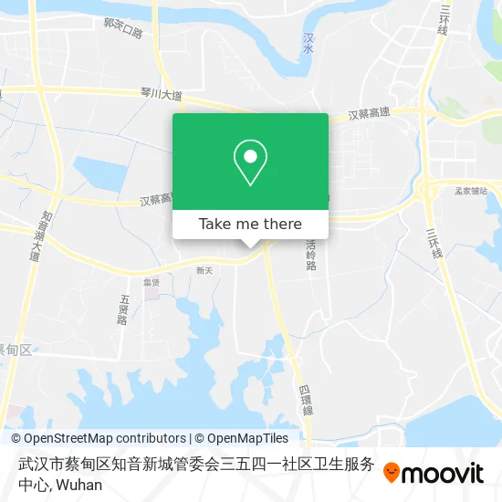 武汉市蔡甸区知音新城管委会三五四一社区卫生服务中心 map