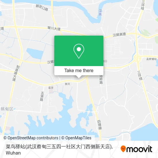 菜鸟驿站(武汉蔡甸三五四一社区大门西侧新天店) map