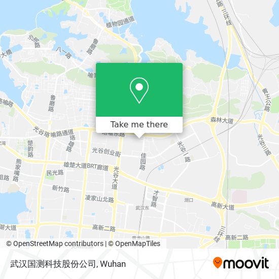 武汉国测科技股份公司 map