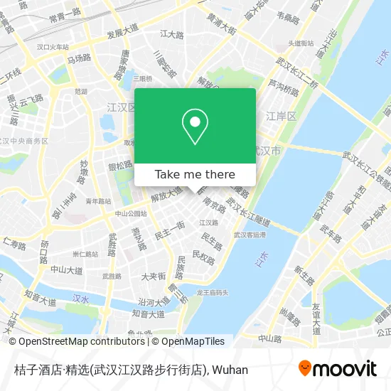 桔子酒店·精选(武汉江汉路步行街店) map