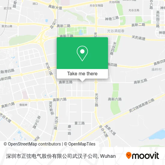 深圳市正弦电气股份有限公司武汉子公司 map