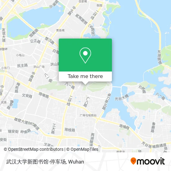 武汉大学新图书馆-停车场 map