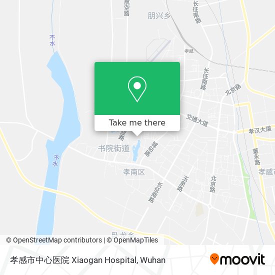 孝感市中心医院 Xiaogan Hospital map