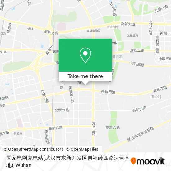 国家电网充电站(武汉市东新开发区佛祖岭四路运营基地) map