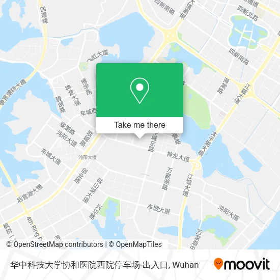 华中科技大学协和医院西院停车场-出入口 map