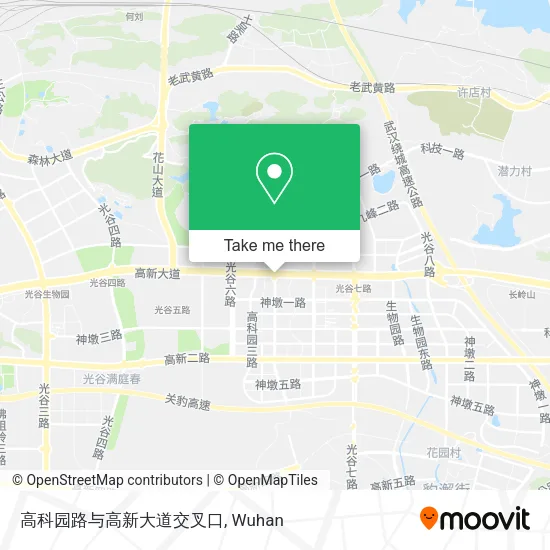 高科园路与高新大道交叉口 map