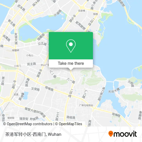 茶港军转小区-西南门 map