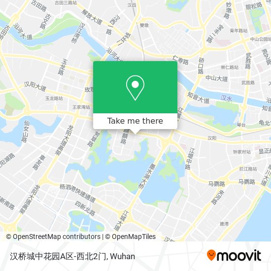 汉桥城中花园A区-西北2门 map