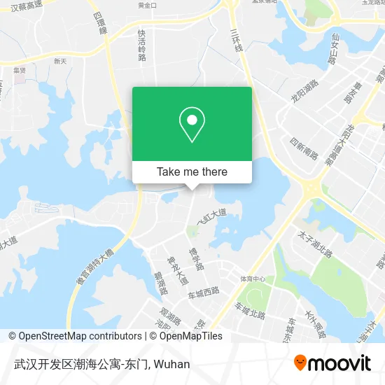 武汉开发区潮海公寓-东门 map