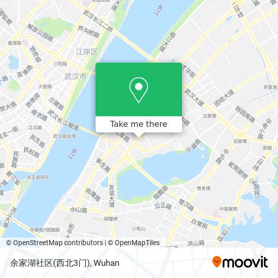 余家湖社区(西北3门) map