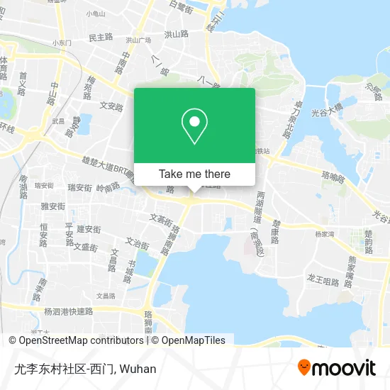 尤李东村社区-西门 map