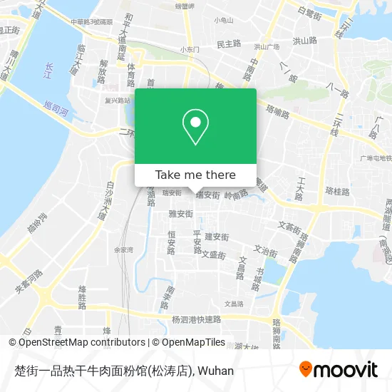楚街一品热干牛肉面粉馆(松涛店) map