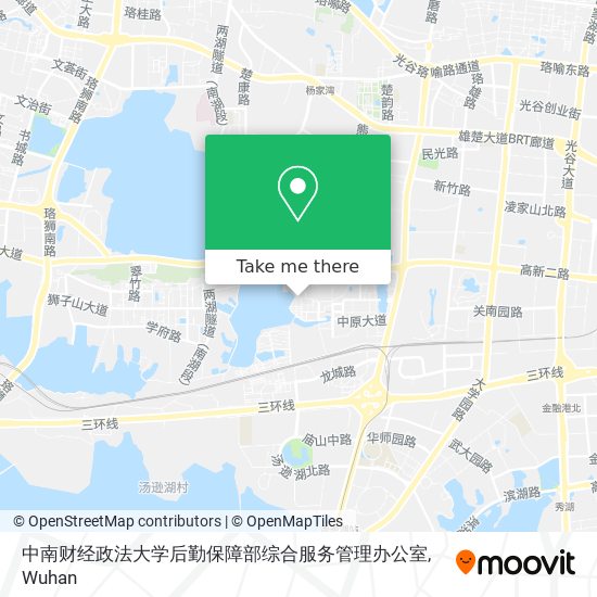 中南财经政法大学后勤保障部综合服务管理办公室 map