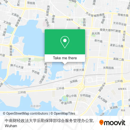 中南财经政法大学后勤保障部综合服务管理办公室 map