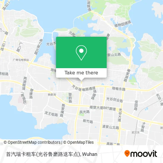 首汽瑞卡租车(光谷鲁磨路送车点) map