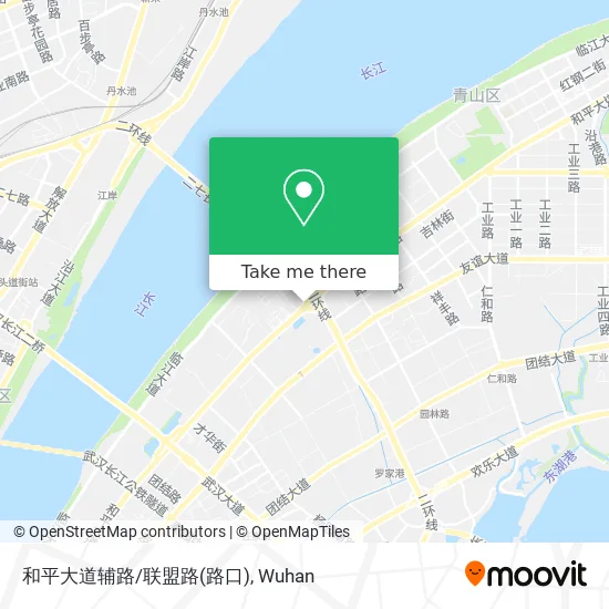 和平大道辅路/联盟路(路口) map