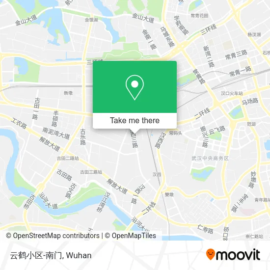 云鹤小区-南门 map