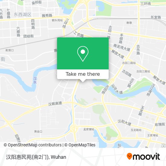汉阳惠民苑(南2门) map