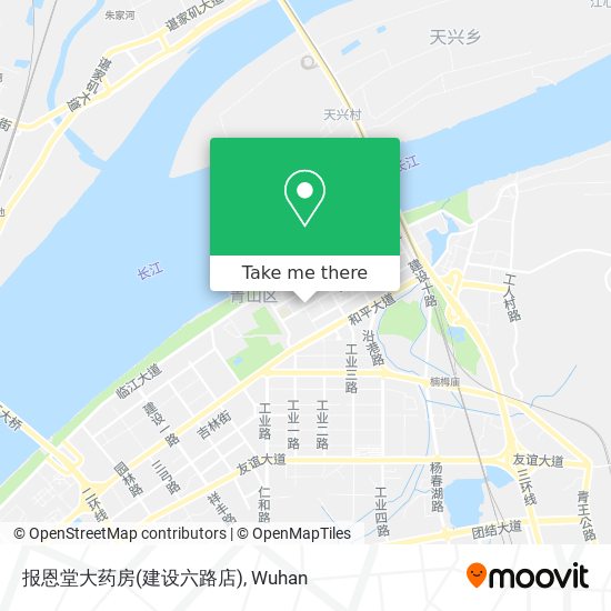 报恩堂大药房(建设六路店) map
