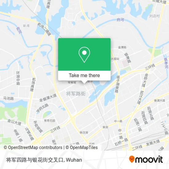 将军四路与银花街交叉口 map