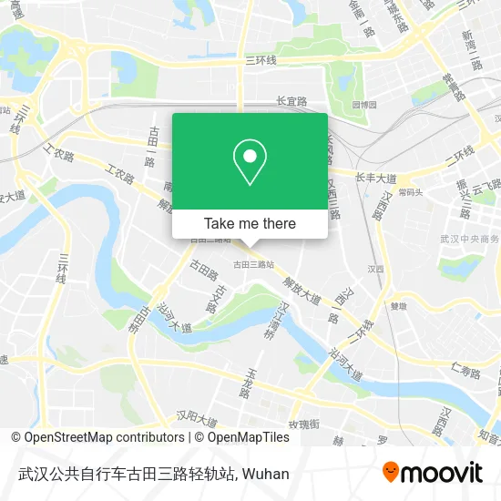 武汉公共自行车古田三路轻轨站 map